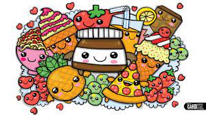 Printable food coloring pages cute free 5 healthy dealadvisor. Colouring A Cute Nutella And Kawaii Food Cute Graffiti By Garbi Kw Youtube