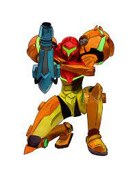 Samus Aran Varia Sticker By Marv White Background 3 X3 Samus Aran Samus Metroid Samus