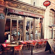 Bistro In Montmartre Paris Photography Wall Art Print Paris Decor Paris Cafe French Cafe