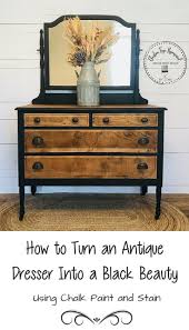 Two Toned Vintage Dresser Makeover Vintage Dresser Makeover Redo Furniture Furniture Rehab