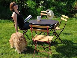 Bistro Naturel Chair Metal And Wood Chair Outdoor Furniture Folding Garden Chairs Round Garden Table Outdoor Garden Furniture