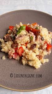 Salade De Quinoa Legere Au Thon Recette Recette Quinoa Chaud Salade De Quinoa Au Thon Salade De Quinoa
