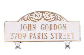 Shop a large selection of mailbox numbers, letters, and decals available in a variety of fonts, sizes, and colors. 2 Line Mailbox Address Sign Double Sided Mailbox Topper House Number Plaque