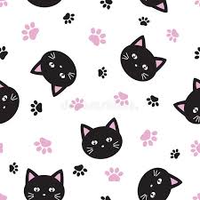 Modelo Inconsutil Del Kawaii Con Los Gatos Lindos Ilustracion Del Vector Ilustracion De Feliz Verano 142533462 Los fondos de pantalla kawaii mas bonitos y adorables los tienes aqui. gatos lindos ilustracion del vector