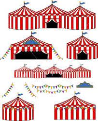 Vector Illustrations Of Bigtop Carnival Circus Tents Tents Are Big Top Circus Circus Pictures Carnival Tent