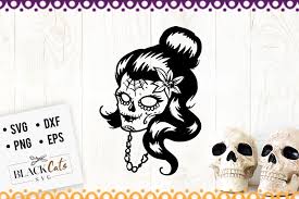 Download Day Of The Dead Queen Svg Graphic By Blackcatsmedia Creative Fabrica Graphic Svg Social Media Template PSD Mockup Templates