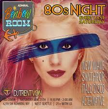 80s night at the benbow room