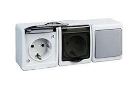 Habe mir schalter und steckdosen (aufputz) gekauft. Schalter Steckdose Schuko Ip44 16a 250v Aufputz Feuchtraum Aufputzsteckdose