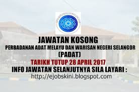 Dalam laporan audit tahun 2014, perbadanan adat melayu dan warisan negeri selangor telah mendapat keputusan cemerlang dalam bahagian penarafan indeks akauntabiliti, iaitu sebanyak 93.7 dari 100. Jawatan Kosong Perbadanan Adat Melayu Dan Warisan Negeri Selangor Padat 28 April 2017