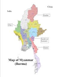 The licensing terms are still being worked out (most likely public domain, but not yet). Burma Map Staaten Myanmar Karte Und Staaten Fotos Sud Ost Asien Asien