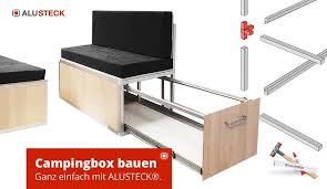 Campingbox Selber Bauen Bauanleitung Modul 1 Alusteck In 2020 Camping Box Camping Bauanleitung