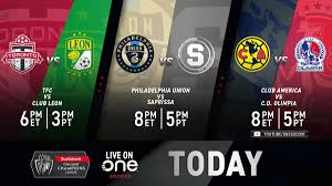 Our opinions are our own and are not inf. Onesoccer On Twitter Now Airing More Sccl21 Round Of 16 Clashes Tonight Both Kicking Off Shortly Philadelphia Union Vs Saprissa Https T Co Hishxeprt3 Club America Vs Olimpia Only Https T Co Rakgbu4iia