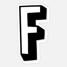 Alphabet knowledge assessment recognizing letters: Buchstabe F Alphabet F Sticker Spreadshirt