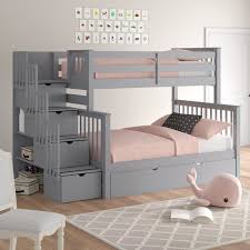 Tena Twin Over Full Bunk Bed With Trundle Shelves And 4 Drawers In 2021 Bunk Bed With Trundle Bunk Bed Rooms Bunk Beds With Drawers