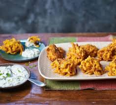 Easy Onion Bhajis Recipe Bbc Good Food Recipes Onion Bhaji Recipes Onion Bhaji