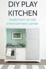 Inspiration for children and baby rooms. Diy Play Kitchen From An Entertainment Center Lovely Etc