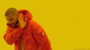Drakeposting Negative Meme Virtual Backgrounds