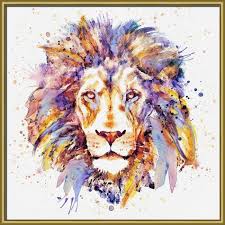 Lion Head By Marian Voicu Watercolor Lion Lion Art Watercolor Portraits