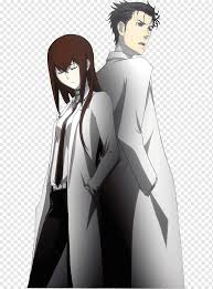 Zero features a new twist on the phone trigger system introduced in the original work. Steins Gate Okabe And Kurisu Rintarou Okabe Steins Gate 0 Kurisu Makise Mayuri Shiina Gate Black Hair Human Fictional Character Png Pngwing