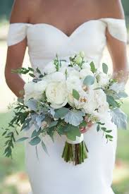 Discover thousands of save the date templates and designs to match your wedding theme! 20 Elegant White And Greenery Wedding Bouquets Oh The Wedding Day
