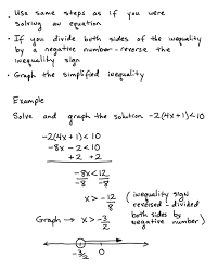 That depends on the sign of inequality. Linear Inequalities Learning Algebra Can Be Easy