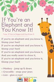 If You Re An Elephant And You Know It Kindergarten Songs Classroom Songs Songs For Toddlers