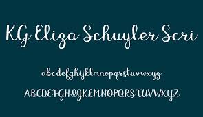 Use a ferramenta de criação abaixo para visualizar a fonte kg eliza schuyler script e criar imagens ou logotipos baseados em textos incríveis, com cores diferentes e centenas de efeitos de texto. Kg Eliza Schuyler Script Font Kg Eliza Schuyler Script Font Download