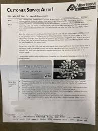If your card has been lost/stolen or an unauthorized transaction has been made on your account, contact customer service immediately. Albertsons Safeway Memo No More Blackhawk Cards For Money Services Over 100