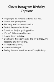 Birthday Quotes For Instagram Bio Clever Instagram Birthday Captions Witty Instagram Captions Funny Instagram Captions Instagram Captions Clever