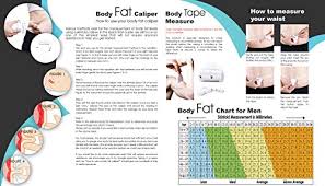 Lightstuff Body Health Tool Kit Skinfold Fat Caliper Body Tape Measure Bmi Calculator Instructions And Body Fat Charts For Men And Women Also