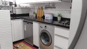 جولة في مطبخ صغير المساحة بعد إصلاحه وترتيبه washing machine home appliances laundry machine