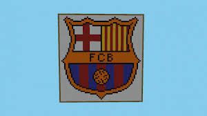 Fc barcelona new logo (2018) in vector (.eps +.ai) format. Fc Barcelona Logo Football Minecraft Map