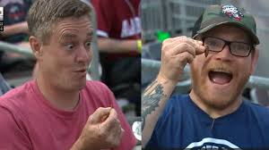 Fans eat cicadas during Rocket City Trash Pandas game