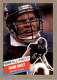 1991 Fleer All-Pro Mark Bortz Chicago Bears #4