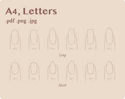 Nail Tech Gifts Pdf Woman Png Printable Planner Clipart Etsy Nail Shape Chart Different Acrylic Nail Shapes Acrylic Nails Coffin Pink