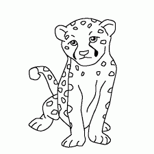 Printable coloring pages adult, kids coloring page, colour pencils, cheetah, animal coloring page, art to paint, cute animals, cartoon, pdf. Baby Cheetah Coloring Page Coloring Home