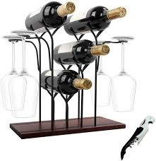 We understand the bond a dog and dog lover share, so we've curated a selection of gifts and home decor that will excite. Amazon Com Wine Rack Countertop Wine Holder And Glass Holder Hold 4 Wine Bottles And 4 Glasses Perfect For Home Decor Kitchen Storage Rack Bar Wine Cellar Cabinet Pantry Etc Wood