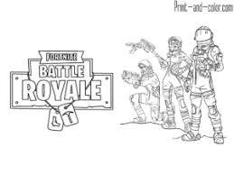 Fortnite Battle Royale Coloring Page Squad Giochi Nel 2019