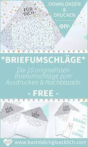 Briefkuvert gestalten word kuvert vorlage verwenden everbill magazin. Diy Briefumschlag Basteln In 60 Sekunden Kostenlose Druckvorlagen Fur 10 Aussergewohnliche Briefumschlage Perfekt Fur Karten Gutscheine Hochzeitseinladu Diy Shop Blog Downloaden Drucken Glucklich Sein