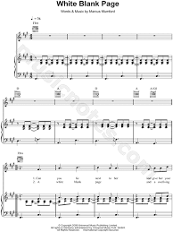 Looking for the best white blank page wallpaper? Mumford Sons White Blank Page Sheet Music In F Minor Transposable Download Print Sku Mn0088953
