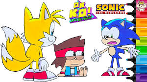Want to discover art related to sonicmania? Ko Meets Sonic The Hedgehog Coloring Page Tails Ok Ko Cartoon Network Youtube