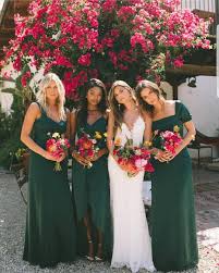 Green Bridesmaid Dresses With Red Flower Bff Wedding Green Bridesmaid Dresses Dark Green Bridesmaid Dress Emerald Green Bridesmaid Dresses