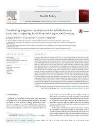 The average length of time people need long term care services is 3 years. Pdf Long Term Care Insurance For Middle Income Countries Comparing South Korea With Japan And Germany