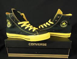Black And Yellow Converse Shoes Converse All Star Chuck Taylor Black And Yellow Men S Women S Hi Top Sneakers Converse Fashionsneakers Sneakers Fashion Converse Shoes Converse