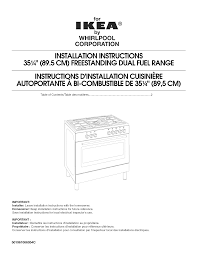 Ce meuble à l'avantage de pouvoir contenir toute votre. Ikea Idc875ss0 User Manual Range Electric Gas Manuals And Guides 1208168l