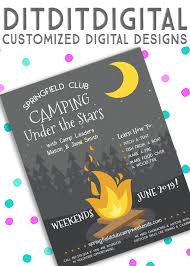 Camping Summer Community Kids Club Church Or Community Etsy Digital Invitations Event Invitation Kids Club