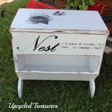 Upcycled Vintage End Table Magazine Rack Chalkpaint Repurposed Vintage Diy Magazine Holder Magazine Table Vintage Side Table