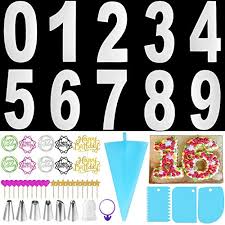 Free shipping on orders over $25 shipped by amazon. Buying Guide Raynag 0 8 Number Cake Stencils Flat Plastic Templates Cutti