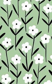 There is a separate category for floral borders. White Green Retro Floral Wallpaper Mural Hovia Uk Floral Wallpaper Retro Wallpaper Cute Patterns Wallpaper