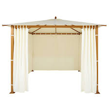 Cenador De Jardin De Aluminio Y Tejido Crudo 3x3 M Camberra Pergola With Roof Gazebo Pergola